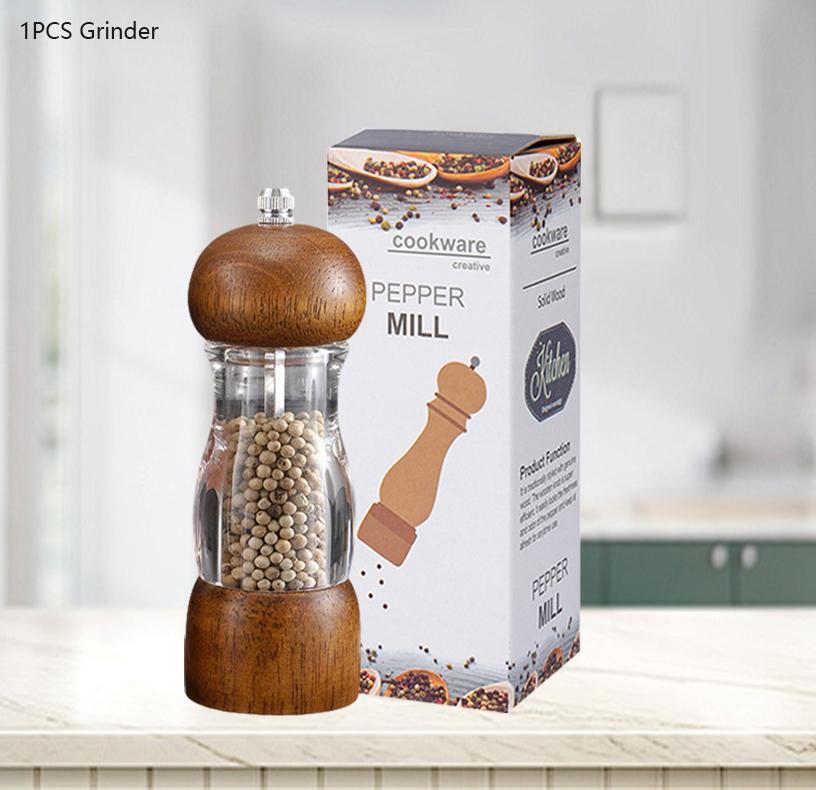 1~5pcs Salt Pepper Grinder Set Adjustable Ceramic Grinding Spice Mill Manual Salt and Pepper Shakers Grinder for Kitchen BBQ Use
