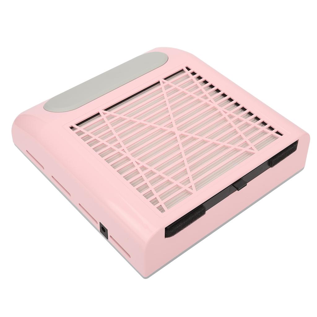 Nail Dust Collector with Reusable Filter 80W Strong Suction Power Professional Nail Vacuum Cleaner