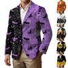 Herre Corduroy Business Casual med Halloween Print til Fest og Kostumebrug