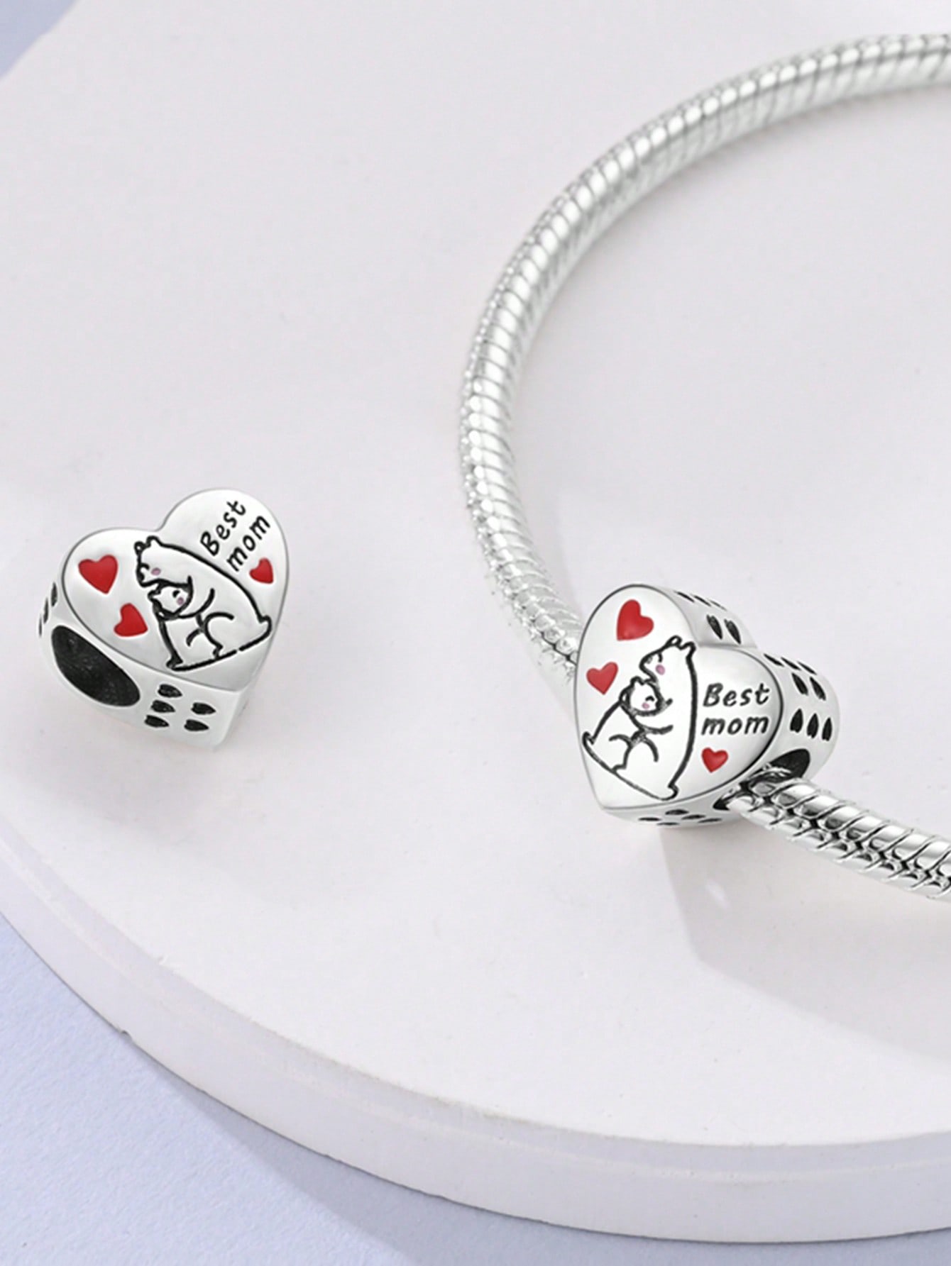 

Charm copper Colors Family love Bead for Authentic Bracelets Do It Yourself Bead Charms Charm Bead Charms Jewellery Making Gift for Women STYFNE