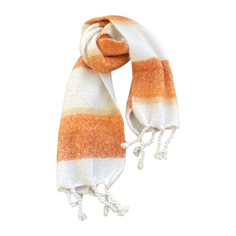 

Осень и зима новый полосатый клетчатый шарф теплый с кисточками имитация кашемира женская шаль модный универсальный шарф