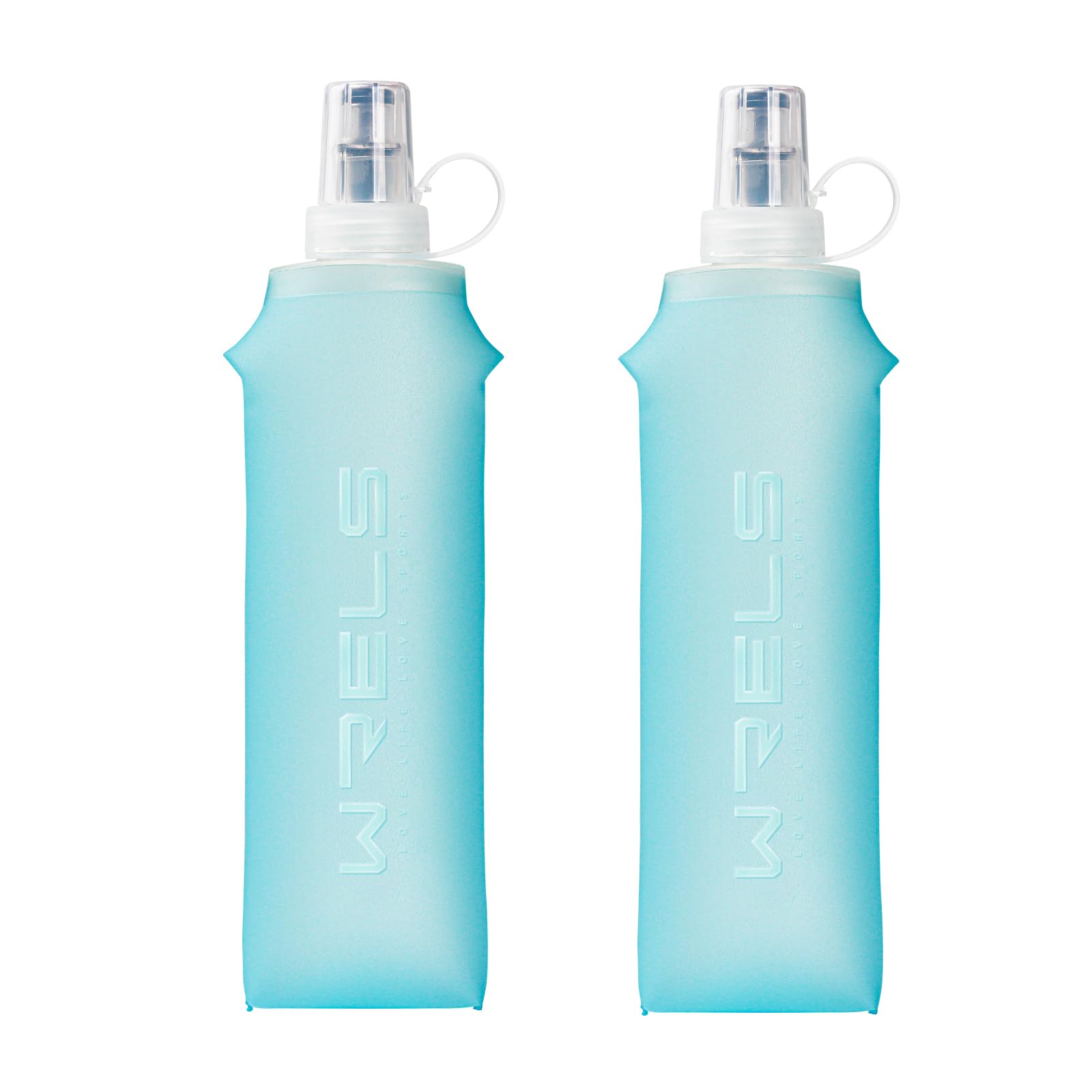 

Мягкая фляга для гидратации для трейла и складная с пылезащитной крышкой x Легкий бег, Бег, Марафоны, Гидратация, 150 мл/250 мл/500 мл, (500 мл 2, светло-синий