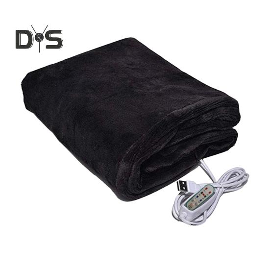 Winter Electric Blanket 3 Level Temperature Adjustment USB Charging Thick Dual-sided Material Time Setting Camping Travel Office Home Heating Blanket