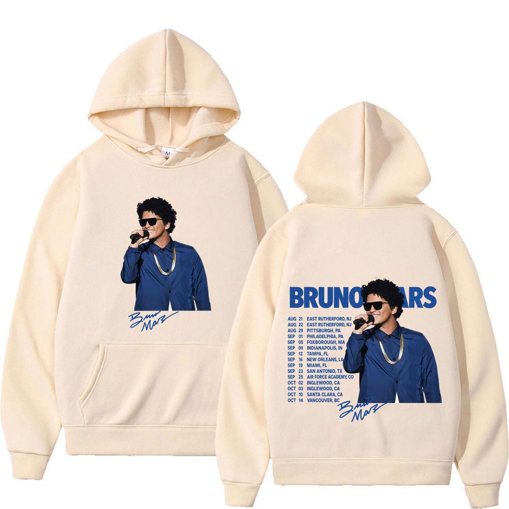Bruno Mars The Romantic Tour 2026 Print Hoodie Man Woman Fashion Sweatshirts Long Sleeves Loose Casual Hip-hop Punk Pullover