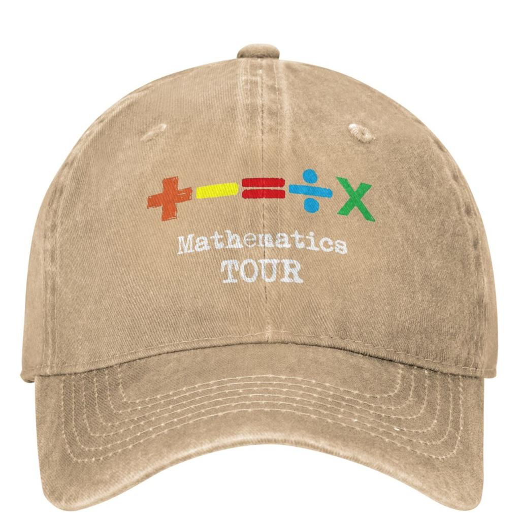 The Mathematics Tour ED SHEERAN Baseball Cap Accessories For Unisex Vintage Distressed Washed Hats Snapback Hat