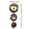 India Designer Christmas Wreath - length21Inch, Width 8inch - (Black Pine, 1 Pcs)