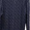 Polo Ralph Lauren Solid Color Small Pony Logo Embroidered Twisted V-Neck Long Sleeve Cardigan Sweater Men sweater Navy-Blue MNPOSWE16821756-400