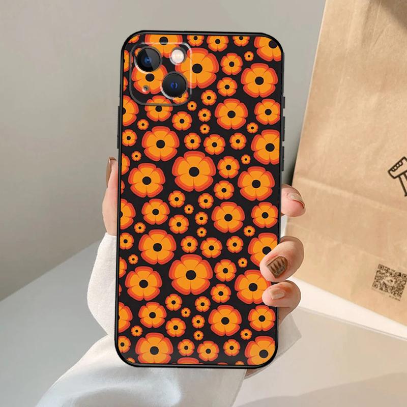 70s hippie  Psychedelic floral flowers Case For iPhone 17 Air 17Pro 17 Pro Max Silicone Back Cover Shell
