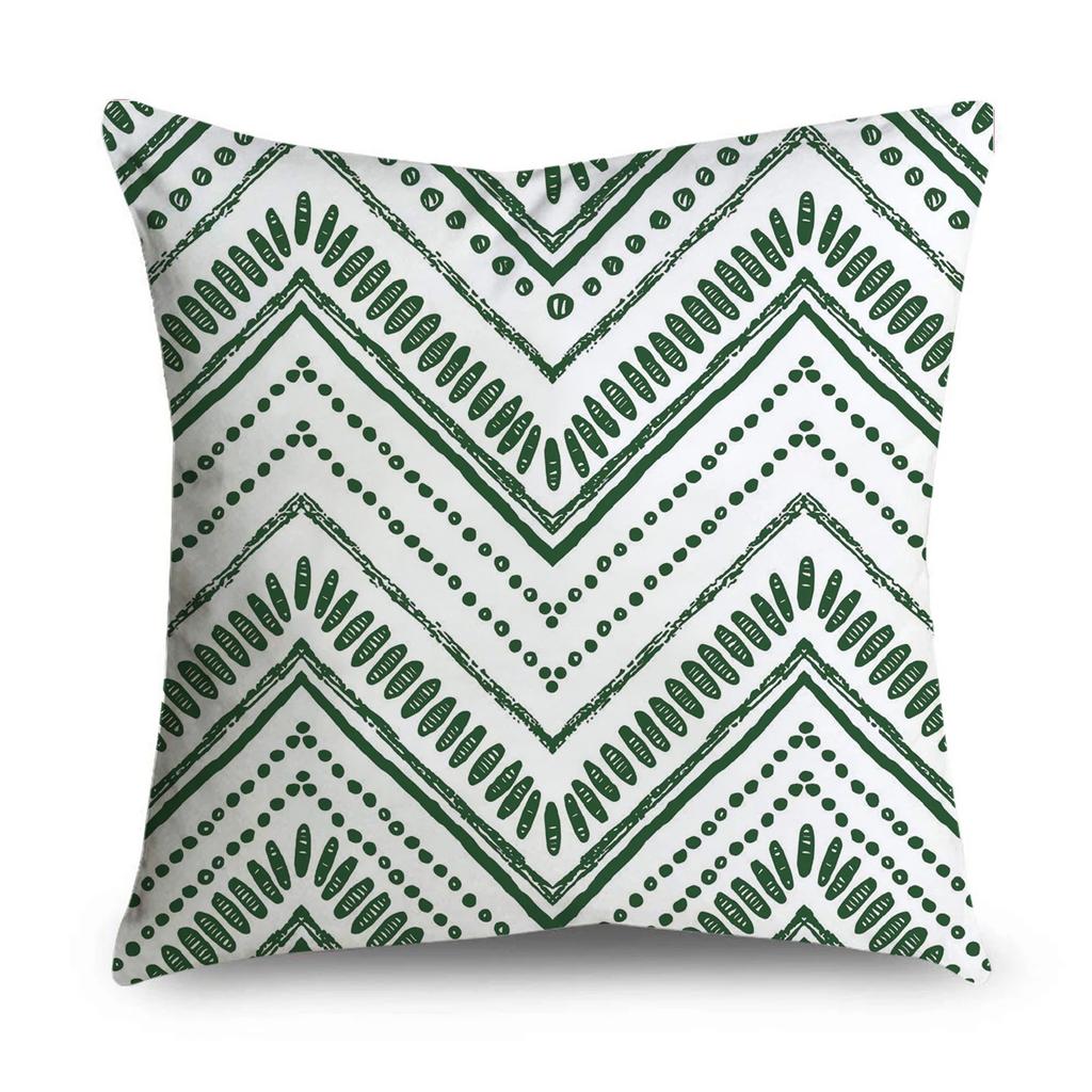 Green Pattern Decorative Pillowcase Bedding Home Decoration Cushion Pillowcase