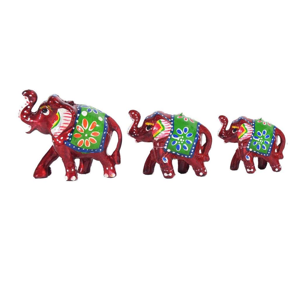 Handcrafted Elephant Showpiece Paper Mache Traditional Handcrafted Elephant Showpiece Idols for Home Décor Showpiece