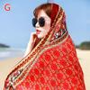Summer Cotton and Linen Ethnic Wind Travel Scarf Holiday Sunscreen Scarf Big Shawl Female Beach Towel