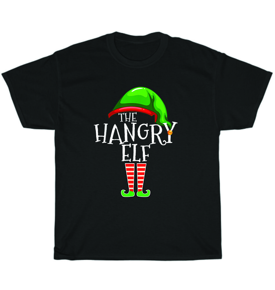 

The Hangry Elf Family Matching Group Christmas Funny Holiday T-Shirt Unisex NEW 3XL