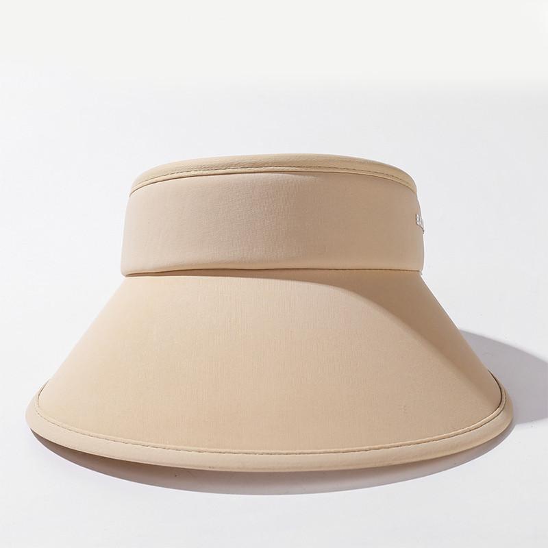 Uv Protection Ice Silk Sun Hat Summer New Simple Casual Visor Cap For Women Lightweight Breathable
