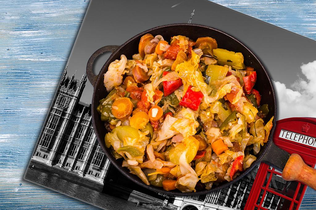 Szklana płyta ochronna na kuchenkę 60x52 Londyn