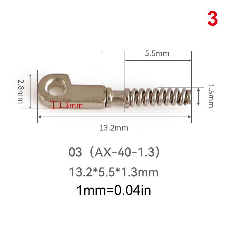 2Pcs Eyeglasses Spring Insert Glasses Repairing Flex Temples Optical Frame Broken Replacement Part Accessory Stainless Steel