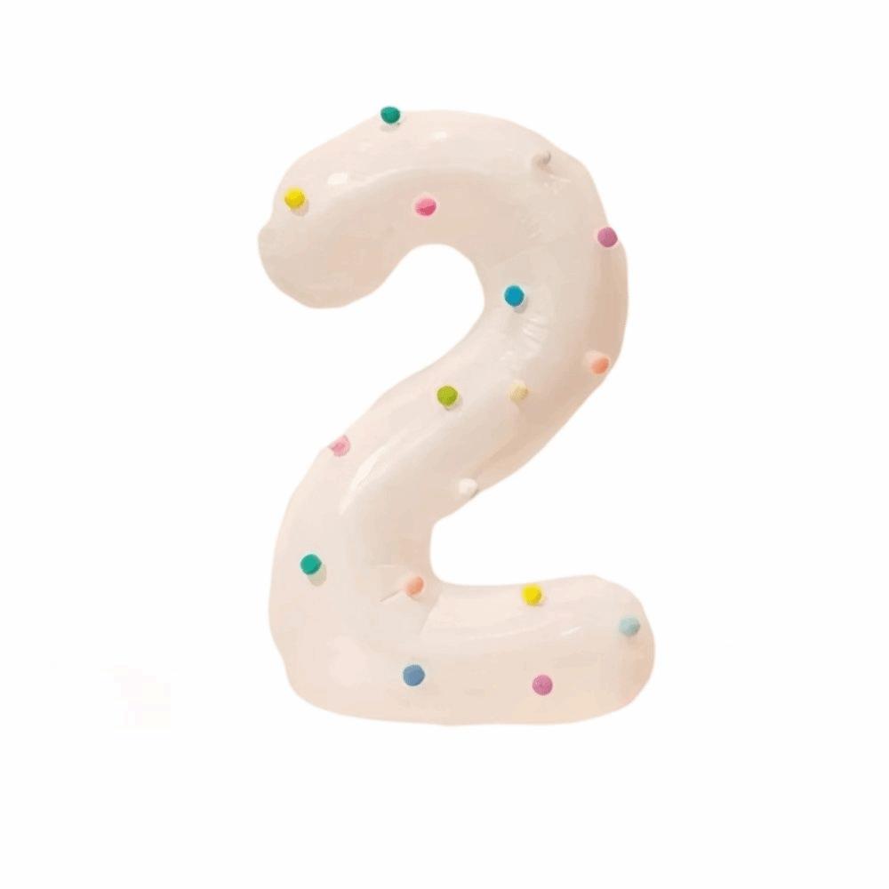 White Number 0-9 Balloons 32 Inch Birthday Party Decorations  Celebrating Birthdays