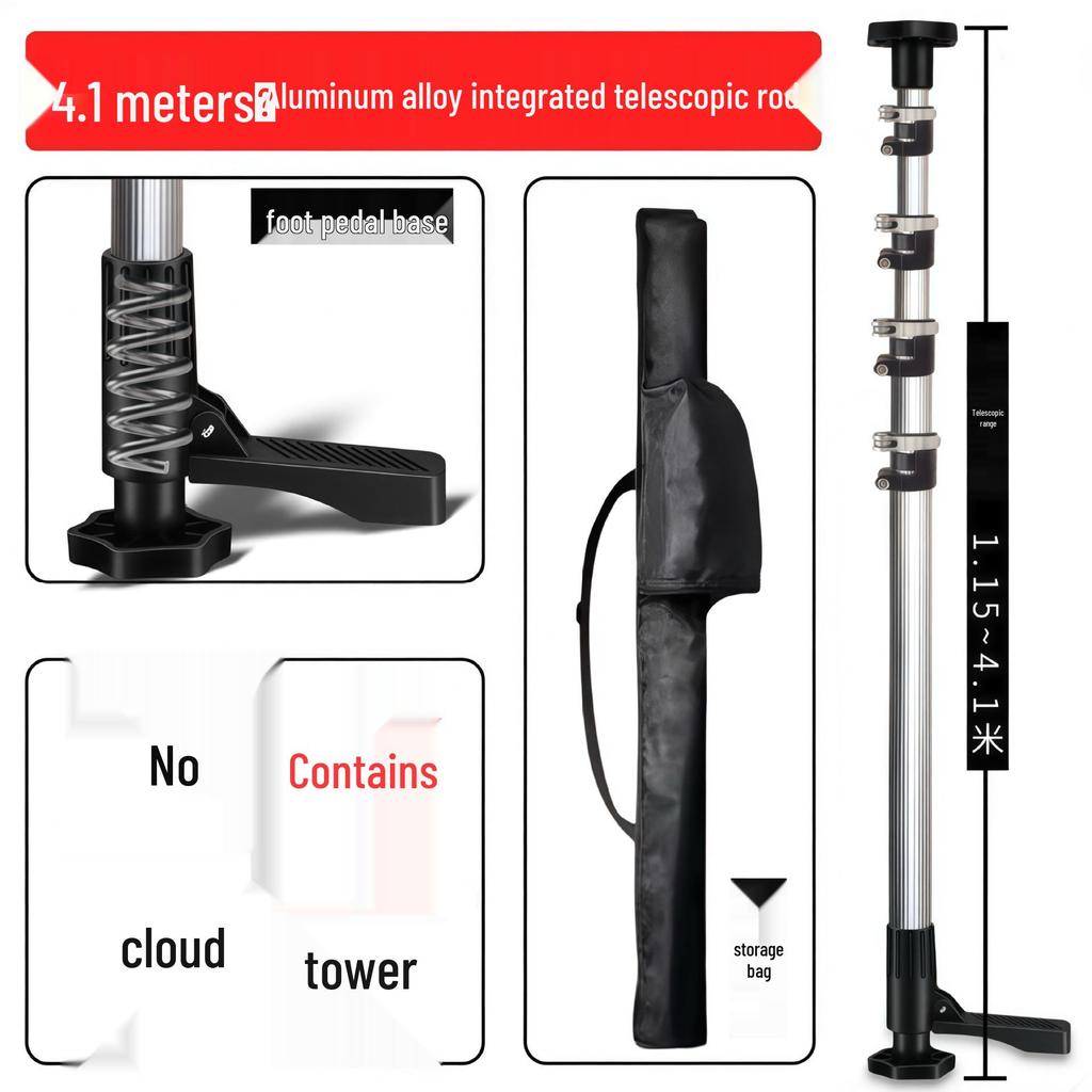 Adjustable Aluminum Alloy Ceiling Infrared Support Rod with Universal Pan Tilt