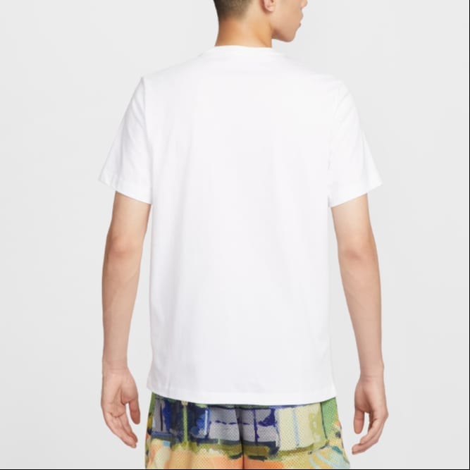 Nike Swoosh T Shirts Men's White Crew Neck Moderate IB4331-100