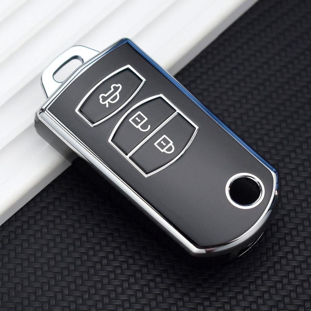 2/3 Buttons TPU Flip Folding Remote Car Key Case Fob For MAZDA 3 5 6 Series M6 RX8 MX5 Shell Hold