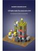 2.0cm DIY Magnetic Building Blocks with Lights - Magnetic Cubes Military Engineering Farm Set