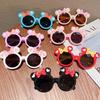Cute Mickey Children'S Sunglasses Girl, Cartoon Minnie Bow Sunscreen Sunglasses Glasses