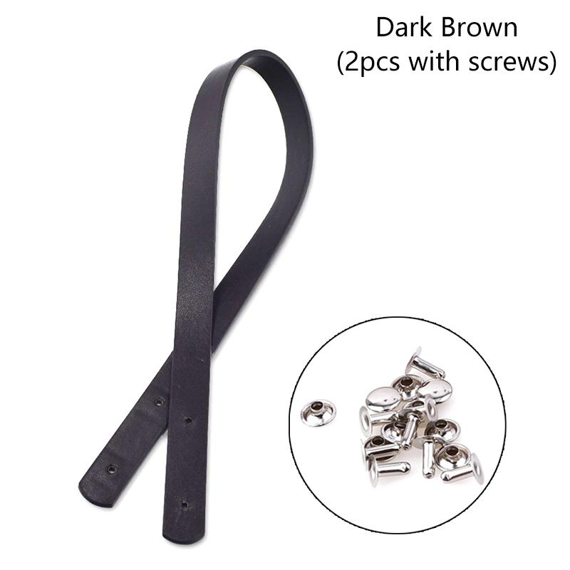 

2 шт. Съемный ремень для сумки из искусственной кожи, ручка для сумки, ремешок для сумки через плечо, ручка для подарочной коробки, ремешок, сменные аксессуары для сумки DIY темно-коричневого