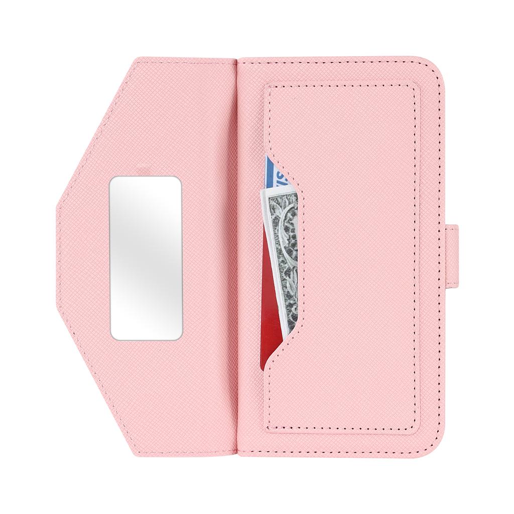 For Google Pixel 7 5G Stand Case Cross Texture PU Leather Wallet Phone Cover with Shoulder Strap/Makeup Mirror