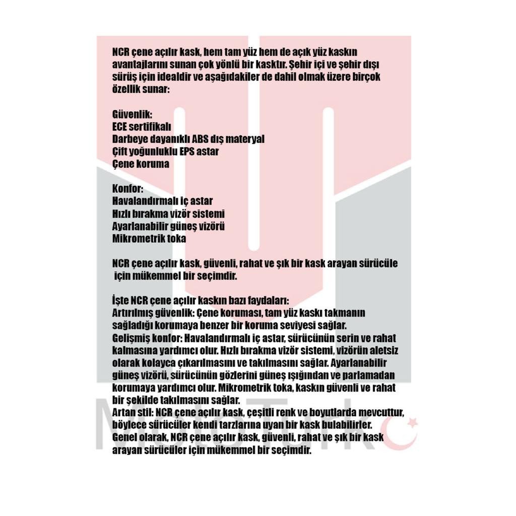 Chin Open Helmet Matt Black