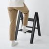 MUJI Aluminum Step 2 Dark 83721039 Stool, Steps, Gray,