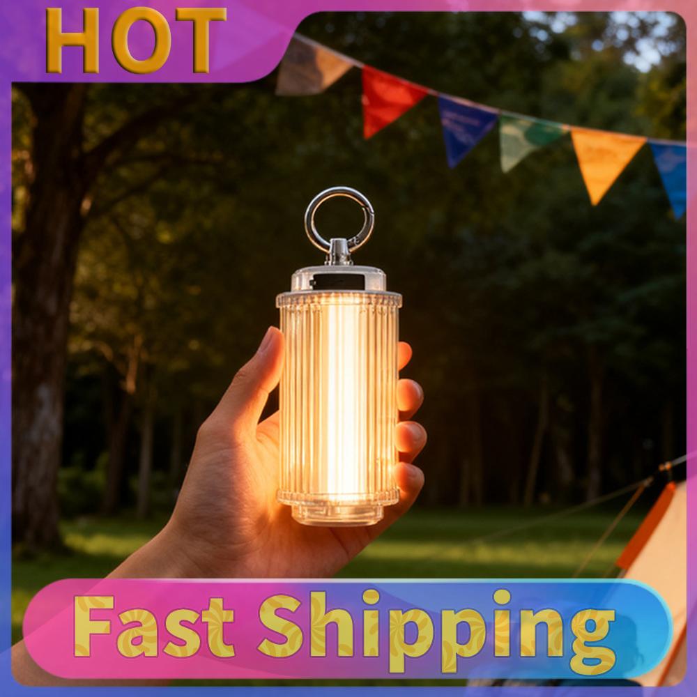 38 Light Transparent Ambient Lighting TYPE-C Rechargeable 18 LED Tent Lamp Powerful Mini Lanterns for Hiking Backpacking Fishing