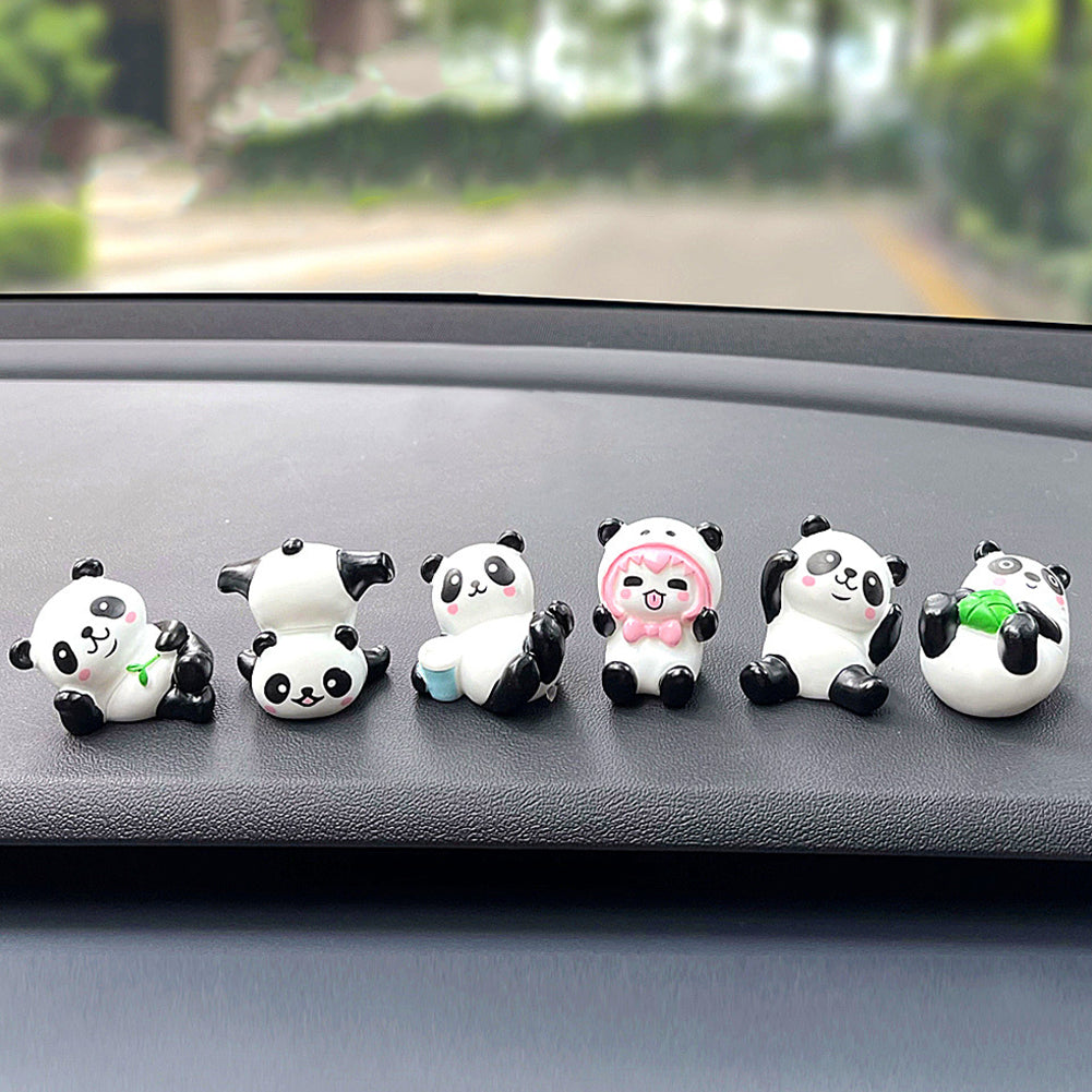 Auto Niedliche Panda Ornamente Mittelkonsole Navigationsbildschirm Innendekoration Tier Navigation Dekoration Für Computeranzeige