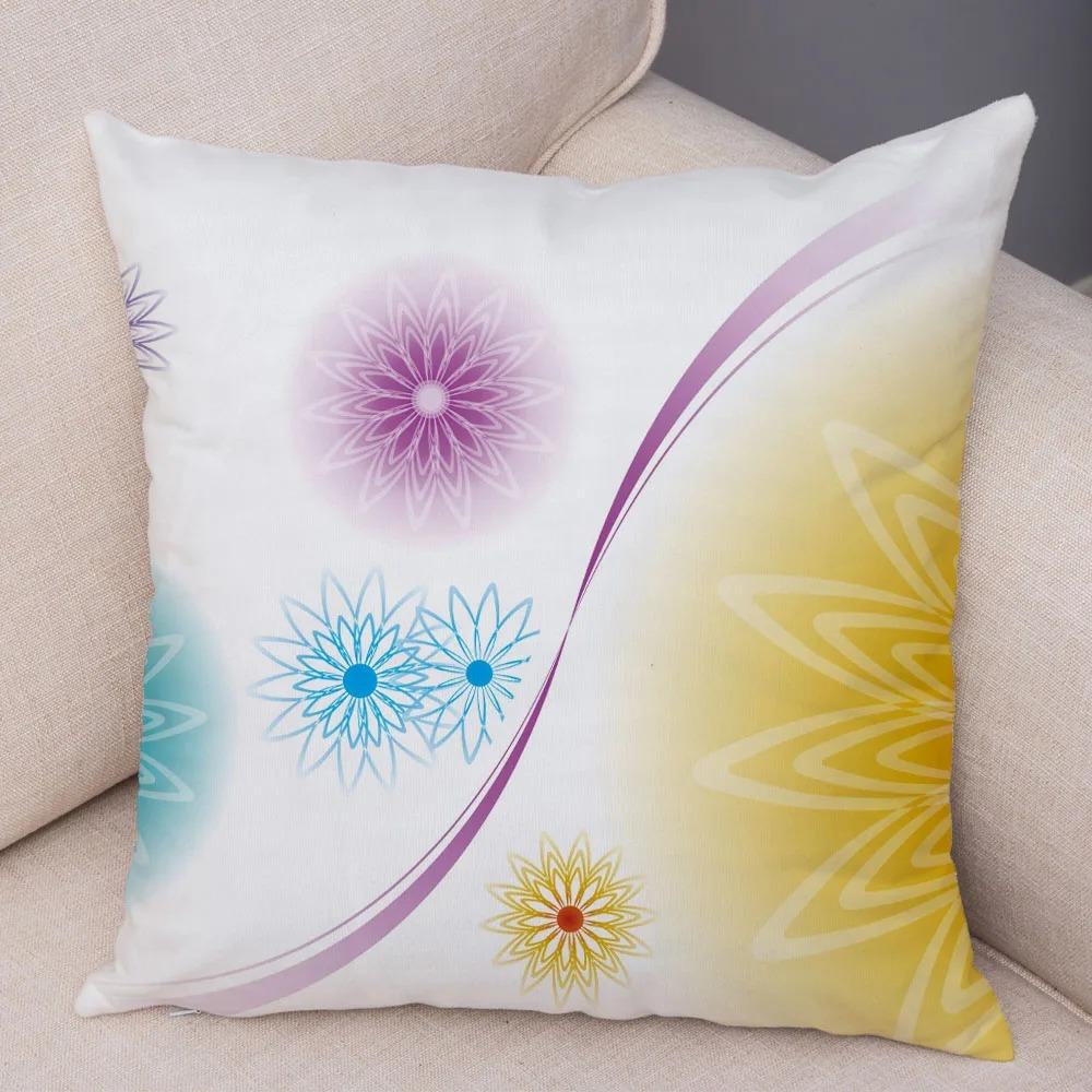 Taie d'Oreiller Décorative à Motif Floral, pour Salon, Bureau, Maison