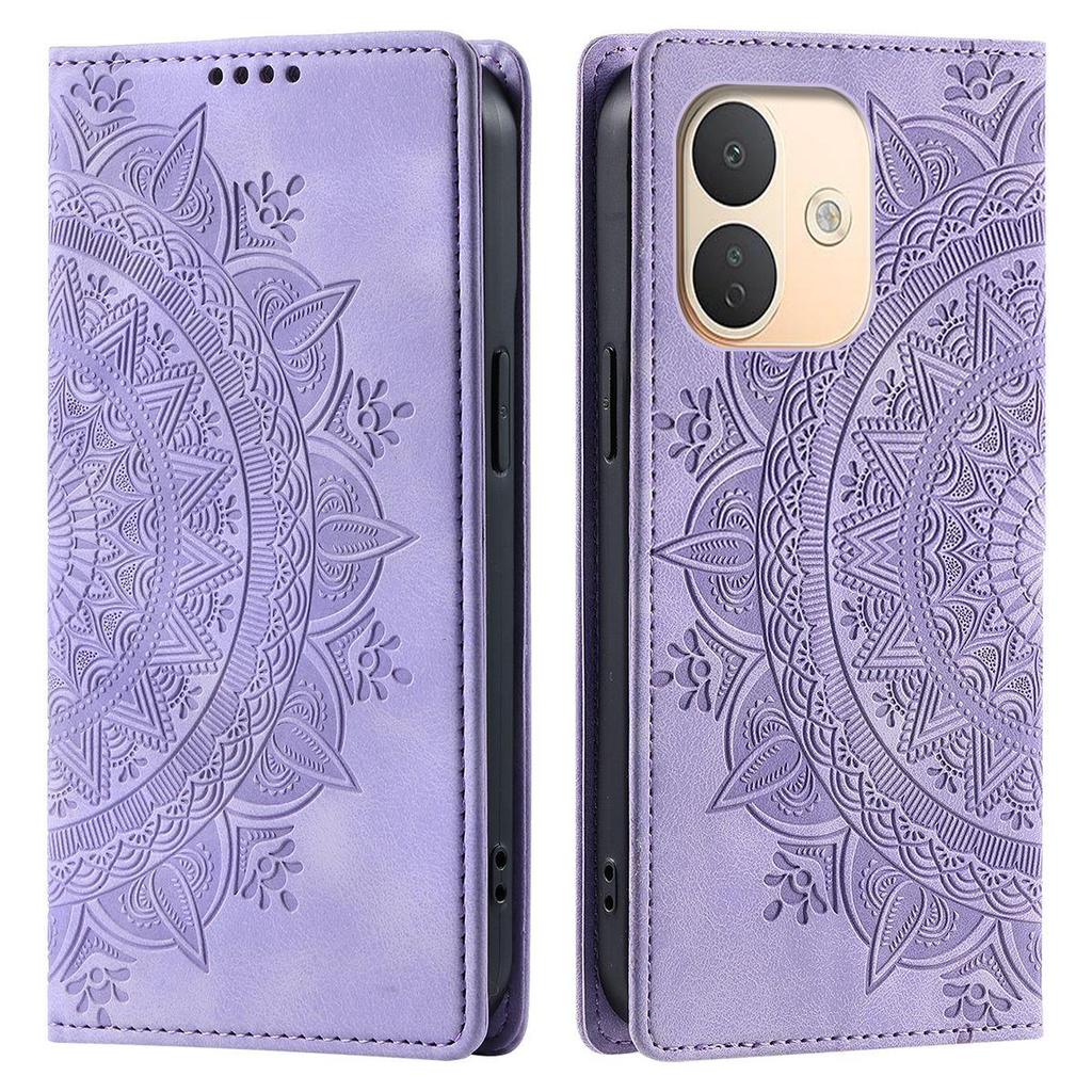 for Xiaomi Redmi Note 17 Pro 5G Mandala Embossed PU Leather Flip Wallet Case Magnetic Closure Cover