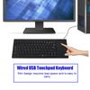 Wired USB Built, Port Keyboard 86 Key       In Touchpad HUB Filter Thin for Notebook Desk
