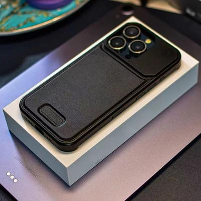 Luxusní obchodní kožené hliníkové pouzdro na telefon pro iPhone 16 15 14 13 Pro Max kovový bezrámový Magsafe Ocean Scent Bare Metal Feel Cover