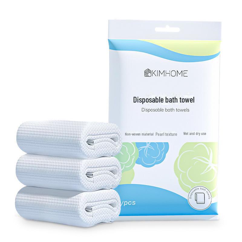 

Одноразовое банное полотенце из чистого хлопка большого размера — утолщенное, для семейных путешествий и портативного использования в гостевых домах и отелях 70x140 cm небесно-голубой