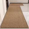 Soft Linen Weave Bath Mat Super Absorbent Entrance Doormat Kitchen Decoration Carpet  Living Room