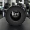 2 Black Padded Rubber Covers, Padding for Fitness Equipment