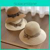 Summer Straw Sun Hat With Large Brim For Women Sun Protection Stylish Beach Accessory
