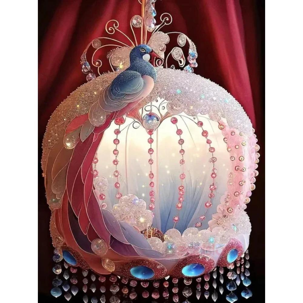 Diamond Painting Full Drill Beautiful Peacock Animal Round Diamond Painting Handmade Dragon Cat Diy Diamond Mosaic Painting Home Decoration