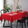 Solid Black Conference Banquet Hotel Dining Table Exhibition Advertising Tablecloth Office Table Cloth Art Rectangular Tableclot