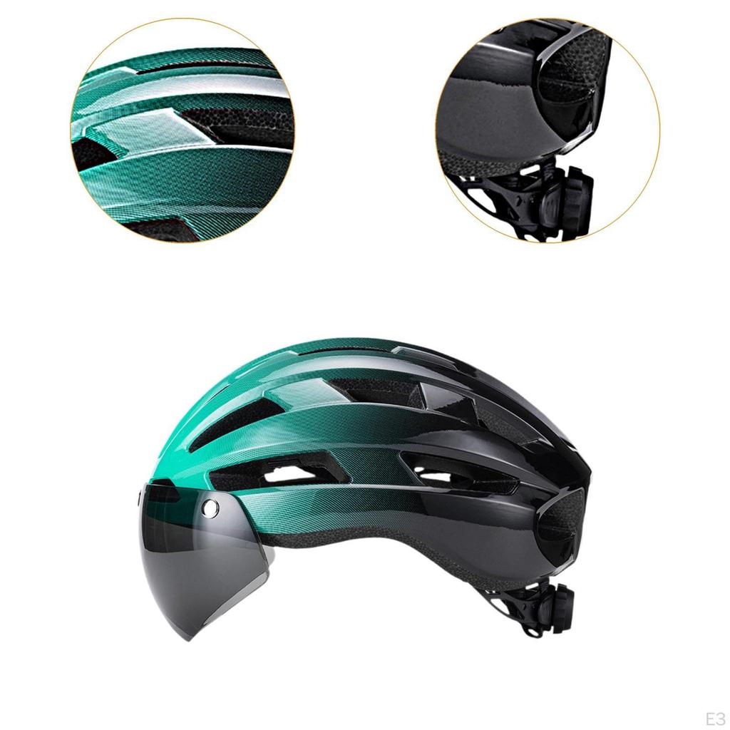 Casco da Bicicletta con Visiera Rimovibile per Ciclismo da Donna
