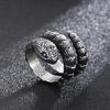 Punk Snake Charm Ring Men’s Stainless Steel 316L Cool Boyfriend Gift #9-#13 Trend Jewelry Gothic Animal Anillos Accessory