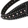 Punk Belt Rivet Waist Band Adjustable Snap Button Costume Accessories