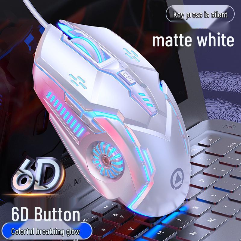 G5 Luminous Wired Gaming Mouse - Silent, Mechanical, for Esports, Computer Accessories