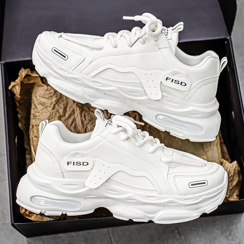 Summer New Breathable Men's Platform Sports Shoes Casual Dad Shoes Men