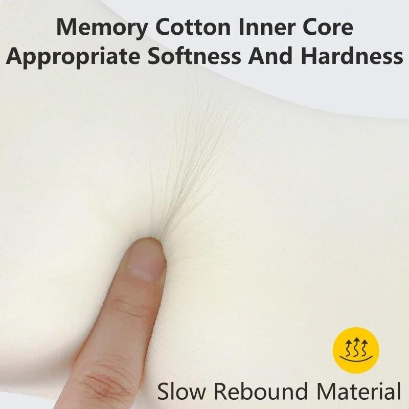 Poduszka Zagłówek Samochodowy Wysokoelastyczna Pianka Memory Siedzisko Poduszka Podpierająca Szyję Oddychający Aksamit Podparcie Głowy i Szyi Do Spania