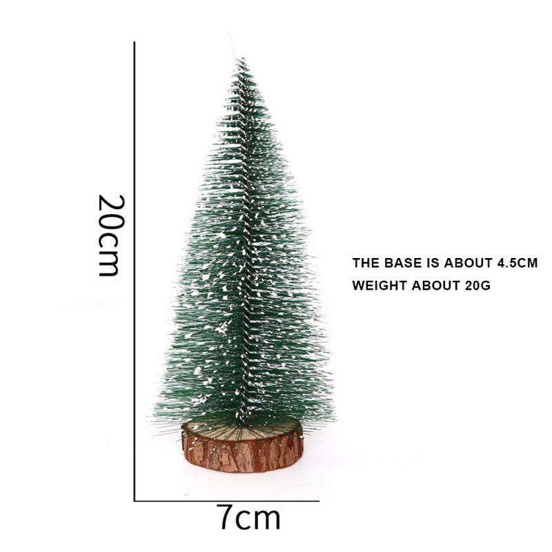 40-10cm Mini Pine Christmas Tree Artificial Tabletop Decorations Festival Plastic Miniature Trees New Year Xmas Party Ornaments