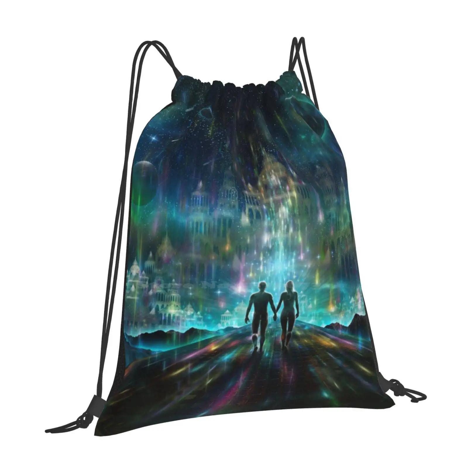 Almost Home Hot Sale Backpack Fashion Bags Love Couple Relationship Astral Dream OneSize