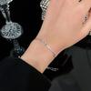 Korean Geometric Micro-Pavé Luxury Bracelet - Trendy  Hand Jewelry For Women Daily Party Accessories
